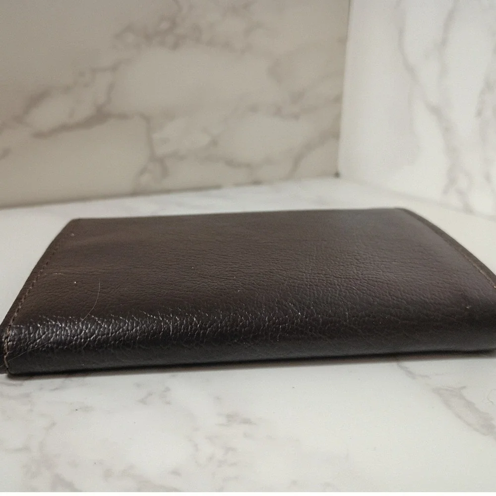 MUNDI Brown Leather Trifold Men's Wallet - NWOT
